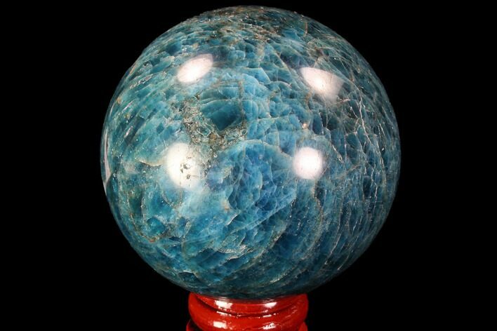 Bright Blue Apatite Sphere - Madagascar #90204